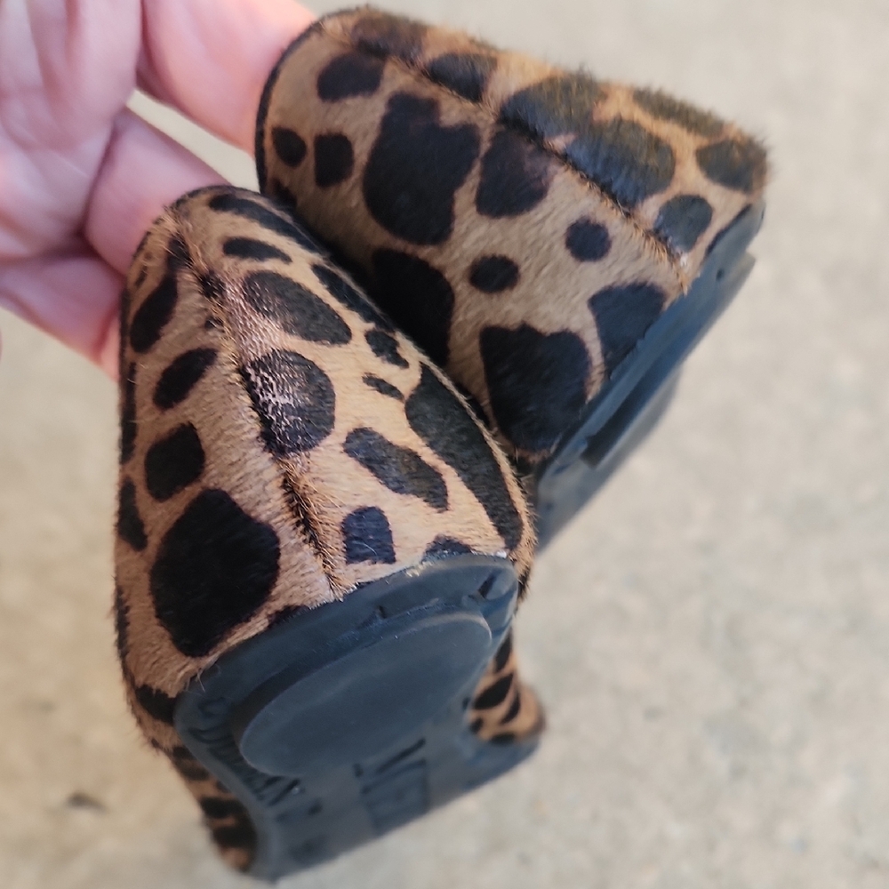 Sam Edelman Leopard-Print Crystal Toe Ballet Flats - Brown/Black - Picture 8 of 16